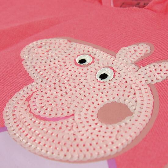 SUDADERA CON CAPUCHA COTTON BRUSHED PEPPA PIG - ROSA image 2