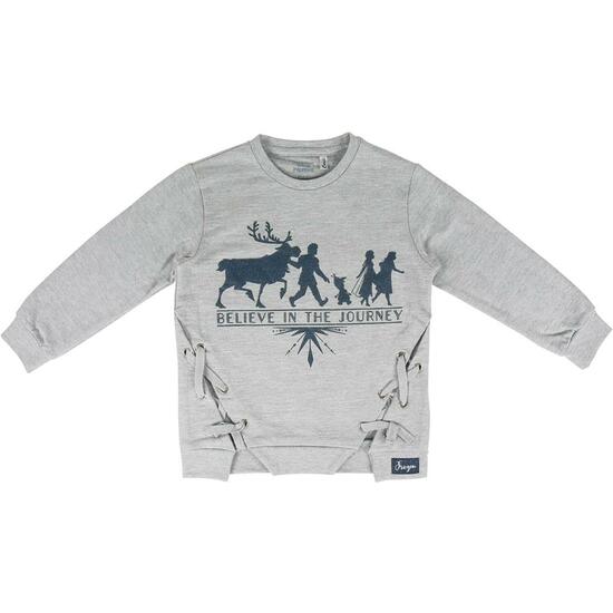 SUDADERA COTTON BRUSHED FROZEN 2 - GRIS image 0