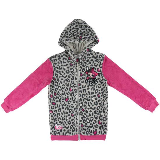 SUDADERA CON CAPUCHA CORAL FLEECE LOL - GRIS  image 0