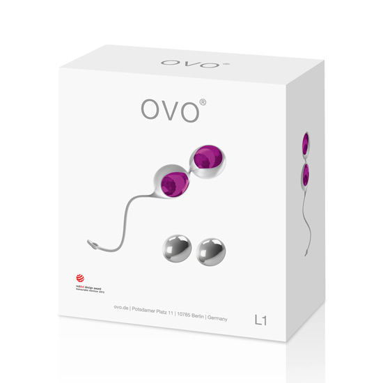 OVO L1 LOVE BALLS WHITE LIGHT VIOLET image 1