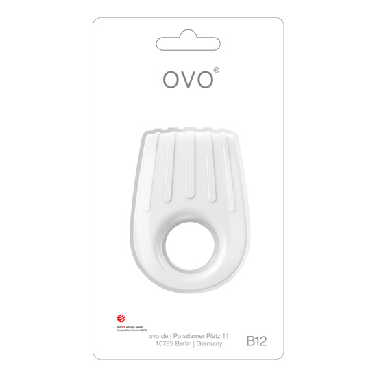 OVO B12 VIBRATING RING WHITE image 2