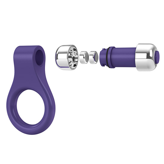 OVO B1 VIBRATING RING LILAC CHROME image 1