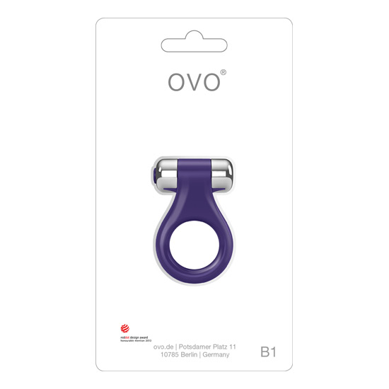 OVO B1 VIBRATING RING LILAC CHROME image 2