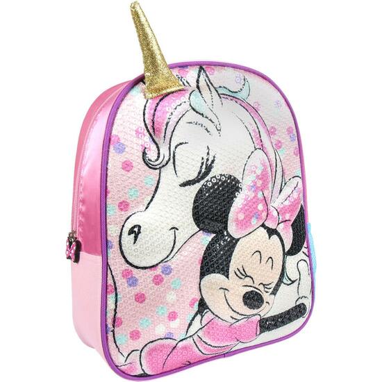 MOCHILA INFANTIL 3D PREMIUM MINNIE ROSA  image 0