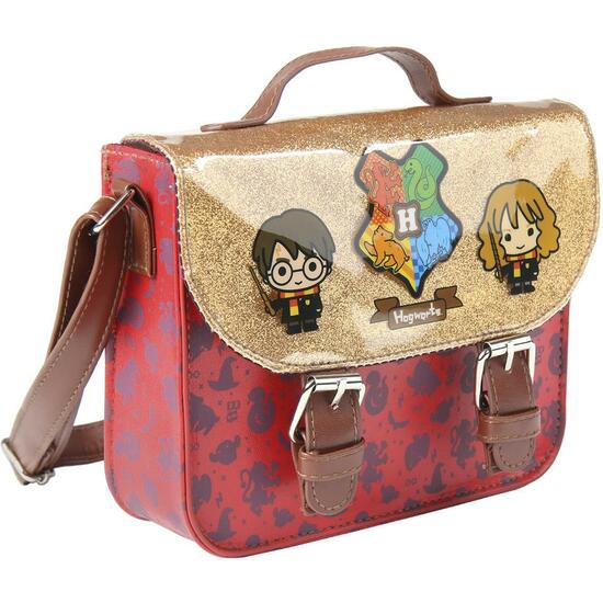 BOLSO BANDOLERA POLIPIEL HARRY POTTER - PLATA  image 0