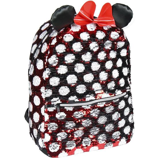 MOCHILA CASUAL LENTEJUELAS METALIZADA MINNIE - ROJO  image 4