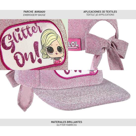 GORRA PREMIUM BRILLANTE LOL - ROSA - 53CM image 5