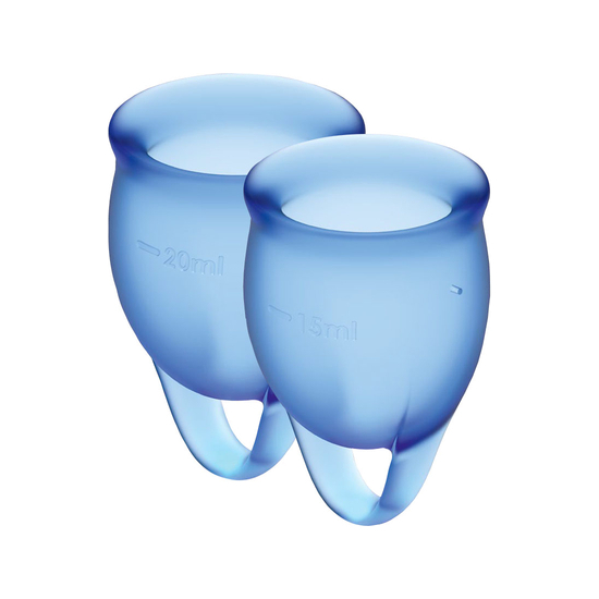 SATISFYER FEEL CONFIDENT MENSTRUAL CUP - DARK BLUE image 0