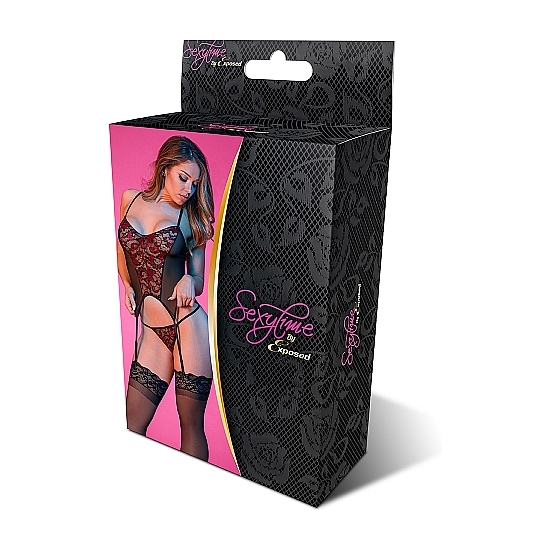 FLY AWAY BABY DOLL & G-STRING SET - BLACK image 4