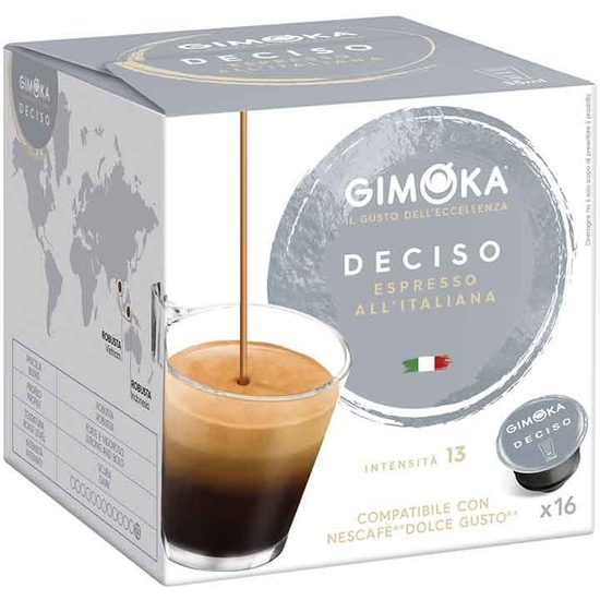 ESPRESSO DECISO GIMOKA DOLCE GUSTO COMPATIBLE 16 CÁPSULAS image 0