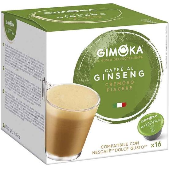 CAFÉ AL GINSENG GIMOKA DOLCE GUSTO COMPATIBLES 16 CÁPSULAS image 0