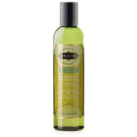 KAMASUTRA MASSAGE OIL NATURALS COCONUT PINEAPPLE image 0