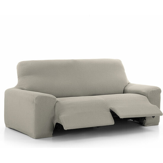 MAXIFUNDAS - FUNDA DE SOFÁ RELAX 3 PLAZAS 2 PIES VEGA GRIS CLARO image 0