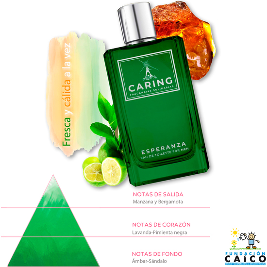 FRAGANCIA PARA HOMBRE CARING ESPERANZA EDT - 100ML. image 1