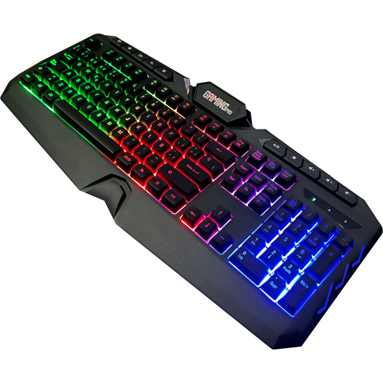 TECLADO GAMING MULTIMEDIA RETRO - ILUMINADO image 0