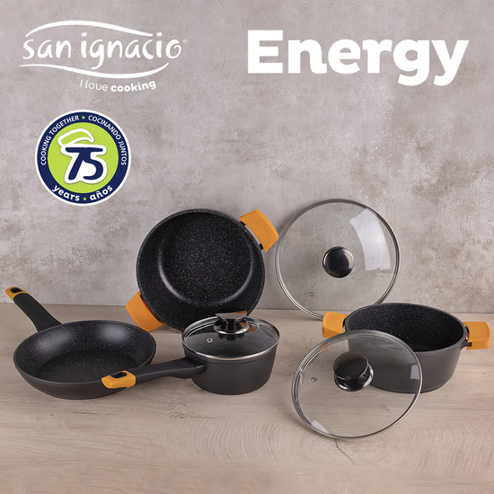 SET 7PC BATERÍA DE COCINA ALUMINIO FORJADO IND ENERGY SG image 1