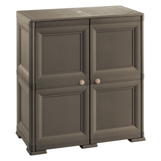 ARMARIO OMNIMODUS - 2 MÓDULOS CON PUERTA DE MADERA  image 0