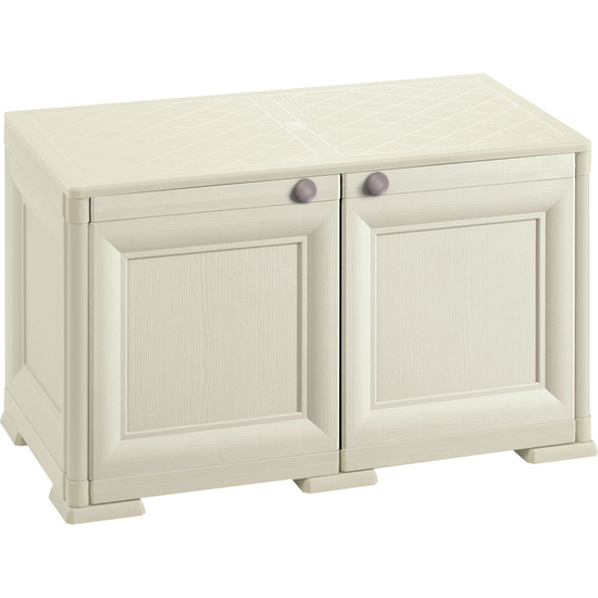 ARMARIO OMNIMODUS - 1 MÓDULO CON PUERTA DE MADERA MODELO ANGORA image 0