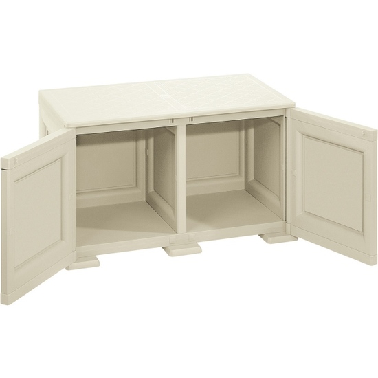 ARMARIO OMNIMODUS - 1 MÓDULO CON PUERTA DE MADERA MODELO ANGORA image 1