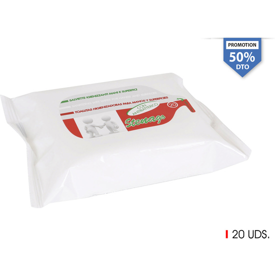 SANITIZING WET WIPES 20PCS STENAGO image 0