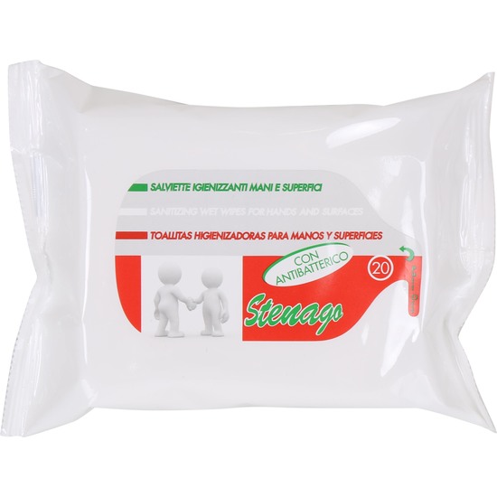 SANITIZING WET WIPES 20PCS STENAGO image 1