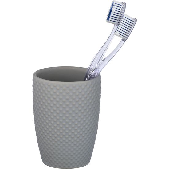 VASO DE DIENTES PUNTO, GRIS image 0