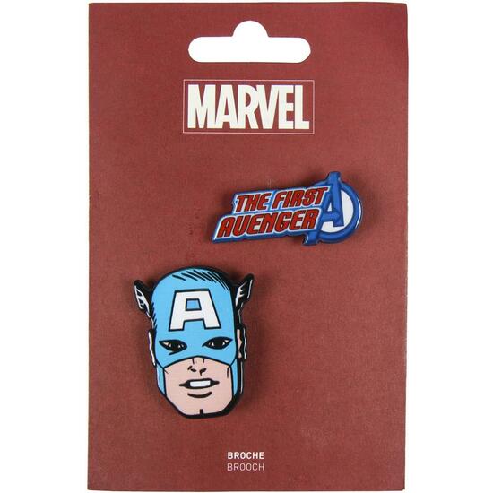 BROCHE AVENGERS CAPITAN AMERICA BLUE image 0