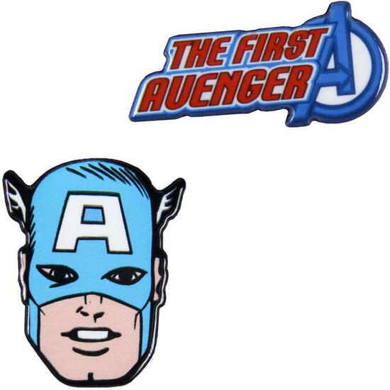 BROCHE AVENGERS CAPITAN AMERICA BLUE image 1