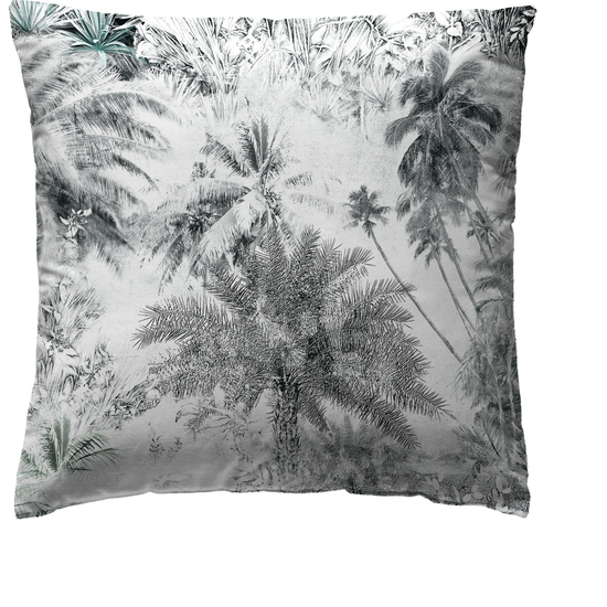 FUNDA DE ALMOHADA FR PALM TREE GREY 65X65 image 0