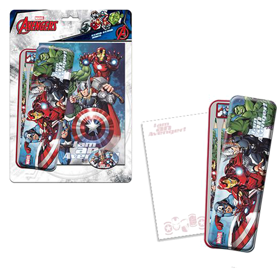 SET PAPELERÍA + COLOREABLE AVENGERS image 0