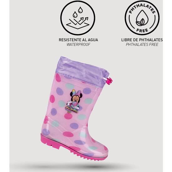 BOTAS LLUVIA PVC MINNIE PINK image 3