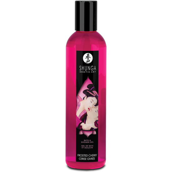 SHUNGA BATH AND SHOWER GEL SENSUAL FROSTED CHERRY image 0