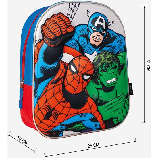 MOCHILA INFANTIL 3D AVENGERS BLUE image 3