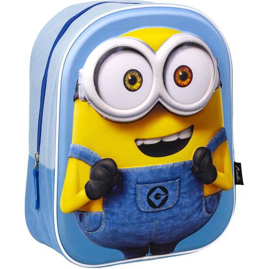 MOCHILA INFANTIL 3D MINIONS BLUE image 0