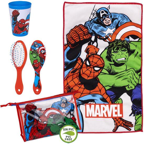 NECESER ASEO VIAJE ACCESORIOS AVENGERS RED image 0