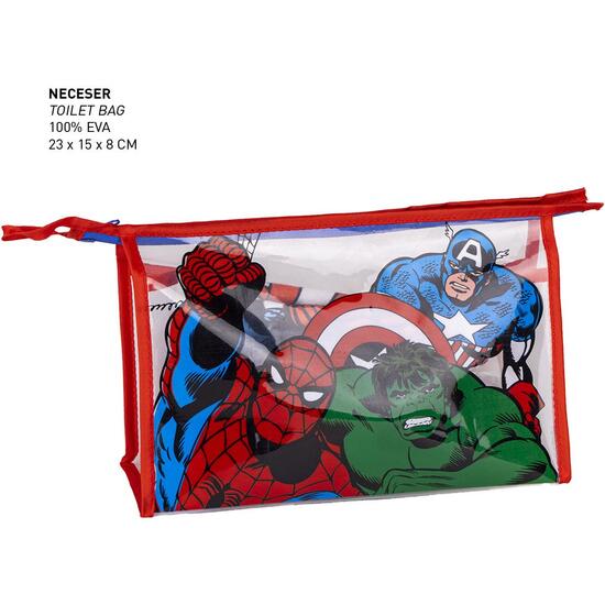 NECESER ASEO VIAJE ACCESORIOS AVENGERS RED image 1
