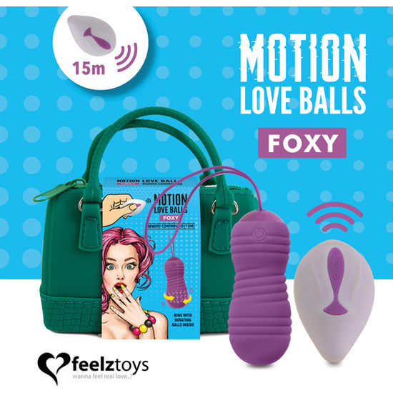 FEELZTOYS - REMOTE CONTROLLED MOTION LOVE BALLS FOXY image 0