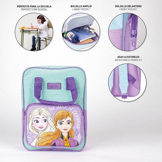 MOCHILA INFANTIL PERSONAJE ASAS FROZEN LIGHT BLUE image 4