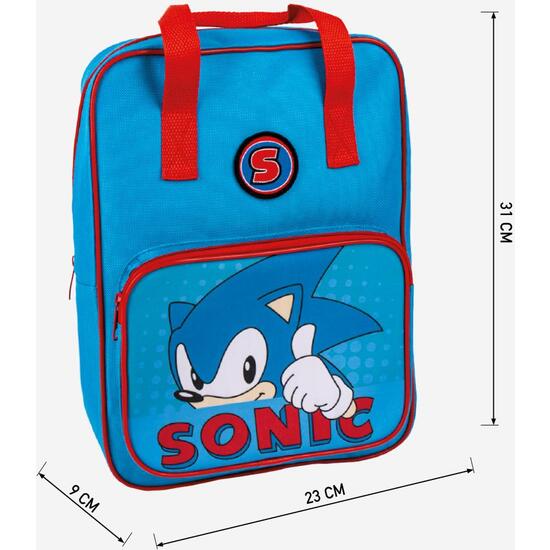 MOCHILA INFANTIL PERSONAJE ASAS SONIC BLUE image 3