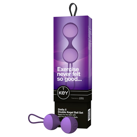 KEY STELLA 2 KEGEL BALLS SET PURPLE image 1