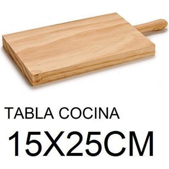 TABLA COCINA PINO RECTANGULAR - 15X25CM image 1