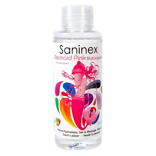 SANINEX MERMAID PINK MULTIORGASMIC - SEX & MASSAGE OIL 100ML image 0