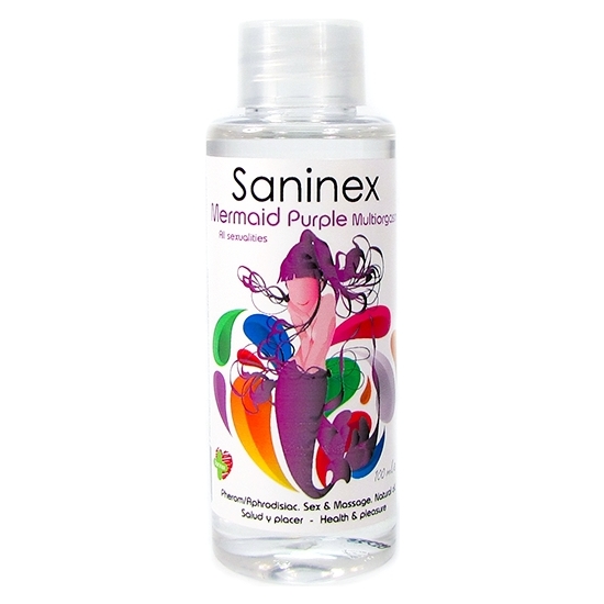 SANINEX MERMAID PURPLE MULTIORGASMIC - SEX & MASSAGE OIL 100ML image 0