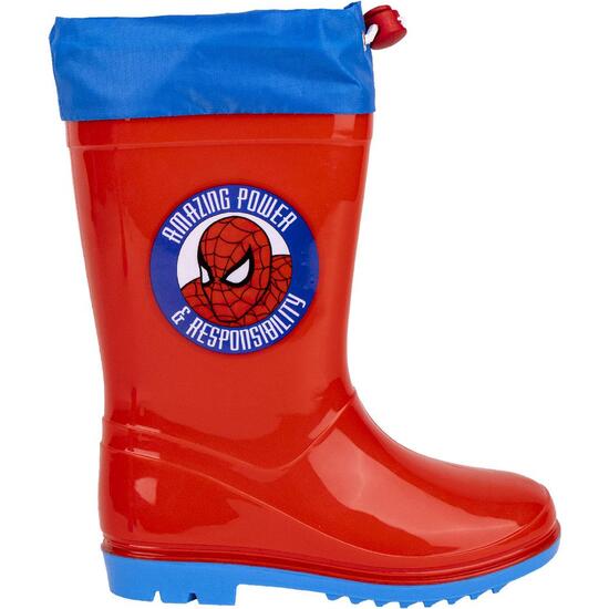 BOTAS LLUVIA PVC SPIDERMAN RED image 0