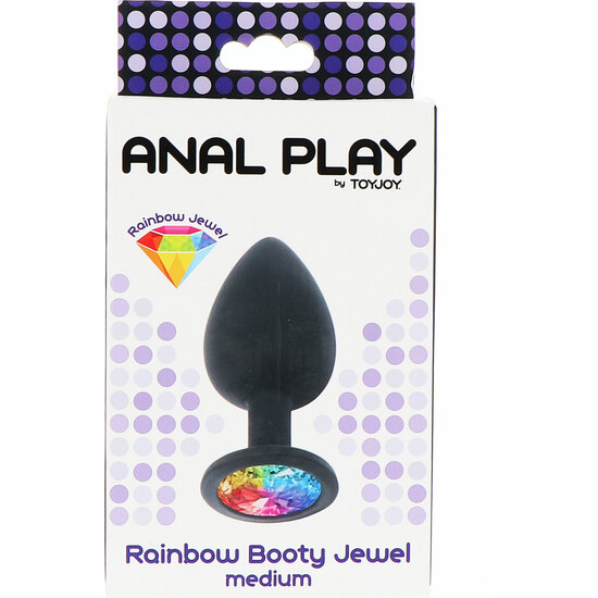 RAINBOW BOOTY JEWEL MEDIUM - BLACK image 1