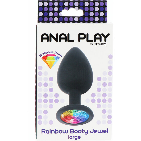 RAINBOW BOOTY JEWEL LARGE - BLACK image 1