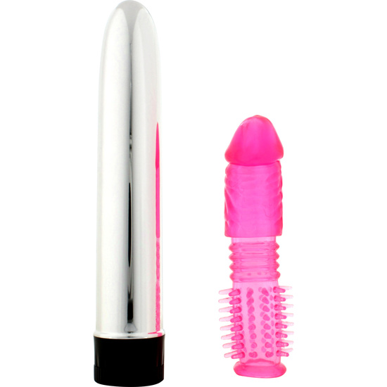 TWINZ VIBRATOR SLEEVE KIT - PINK image 0