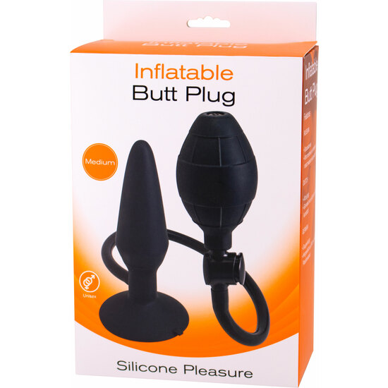 INFLATABLE BUTT PLUG M - BLACK  image 1