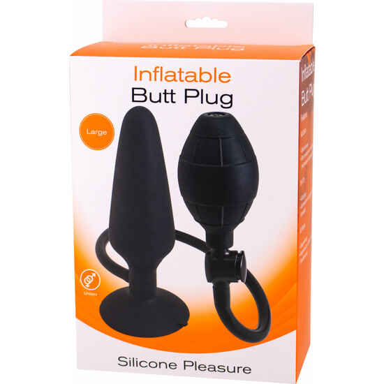 INFLATABLE BUTT PLUG L - BLACK  image 1