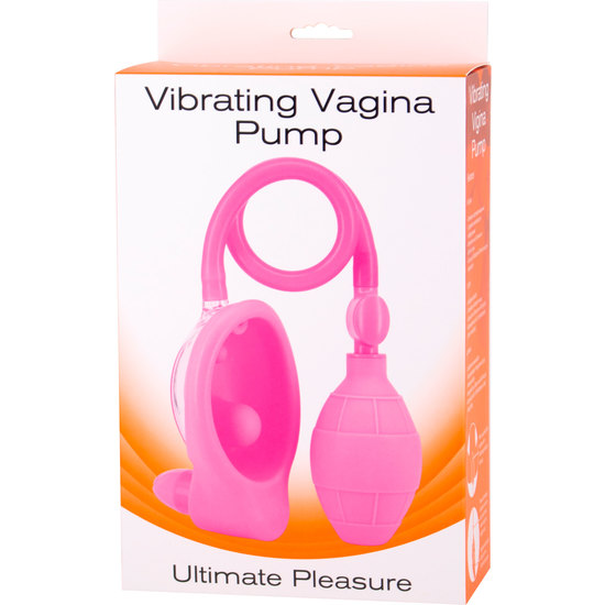 VIBRATING VAGINA PUMP - PINK  image 1